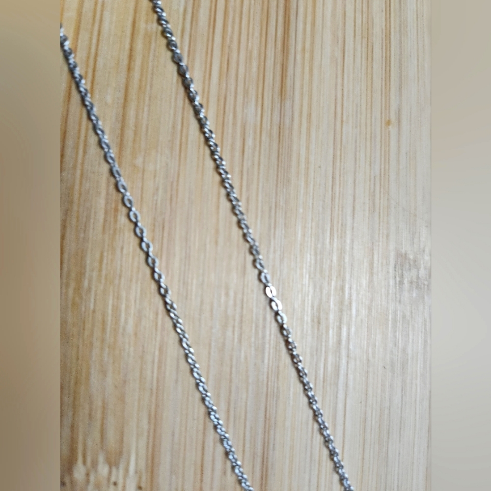 Sterling silver plated 16" dainty chain